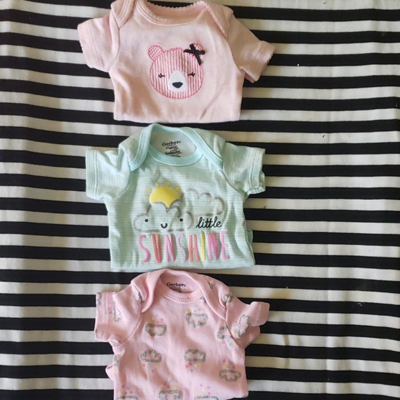 Gerber Other - 3 onesie tops
